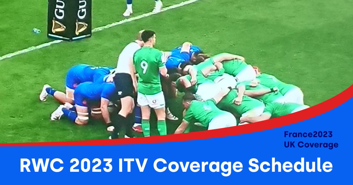 Rugby World Cup UK TV Coverage listings schedule